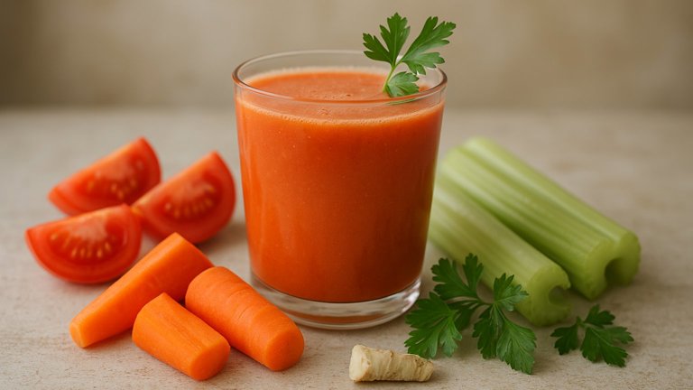 Tomato-Celery-Carrot Juice
