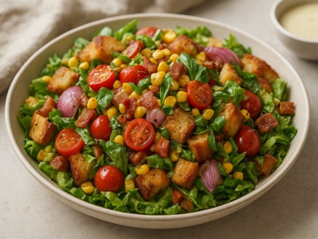Tomato-Corn Panzanella Salad