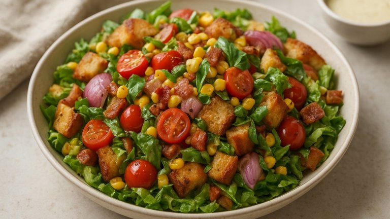 Tomato-Corn Panzanella Salad