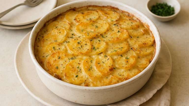Truffle Potato Gratin
