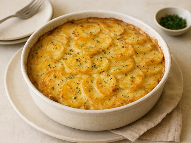 Truffle Potato Gratin