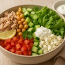 Tuna Chickpea Mediterranean Bowl thumbnail
