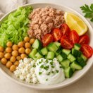 Tuna Chickpea Mediterranean Bowl thumbnail