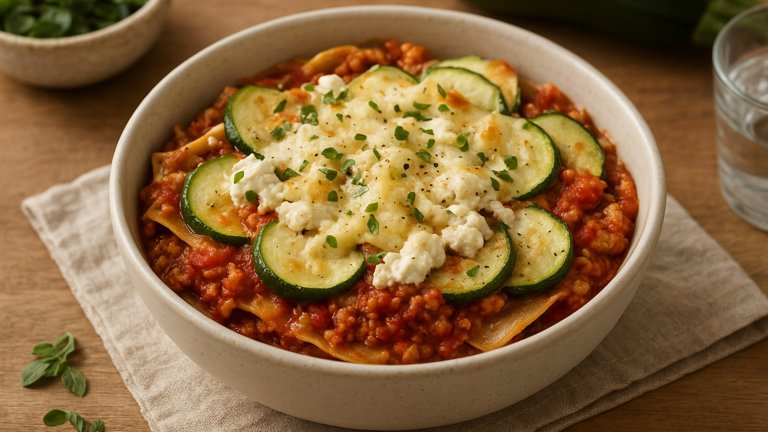 Turkey Courgette Lasagne Bowl