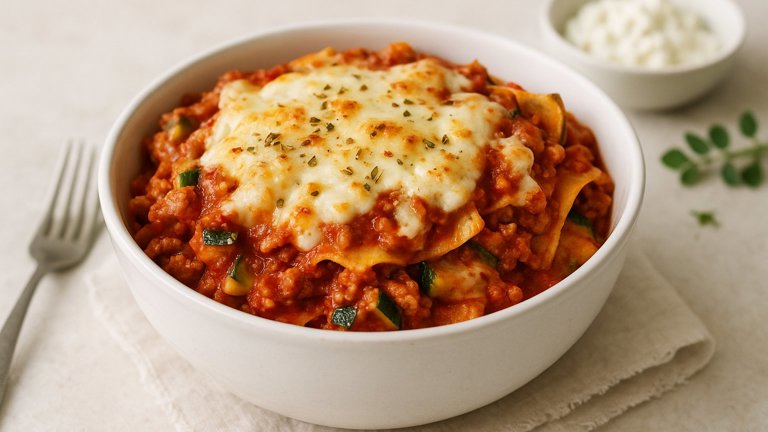 Turkey Courgette Lasagne Bowl