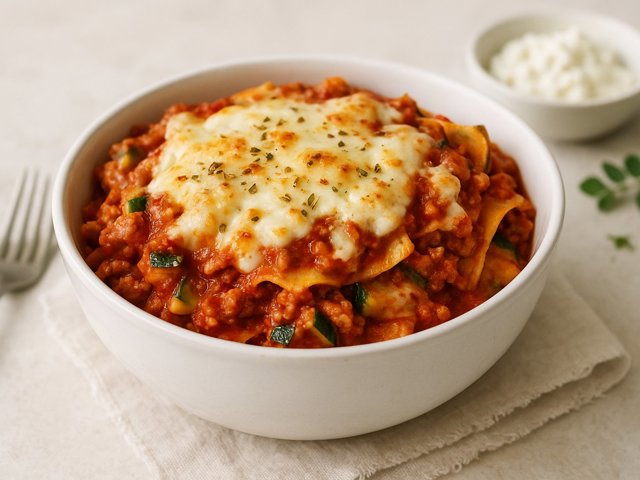Turkey Courgette Lasagne Bowl