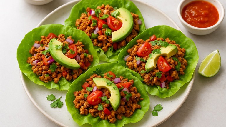 Turkey Taco Lettuce Cups