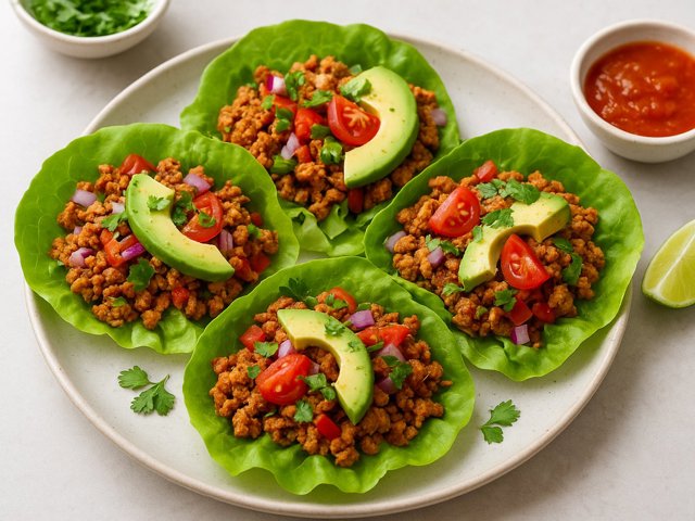 Turkey Taco Lettuce Cups