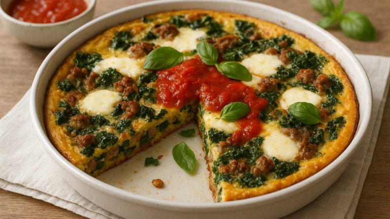 Tuscan Sausage And Kale Frittata