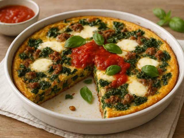 Tuscan Sausage And Kale Frittata