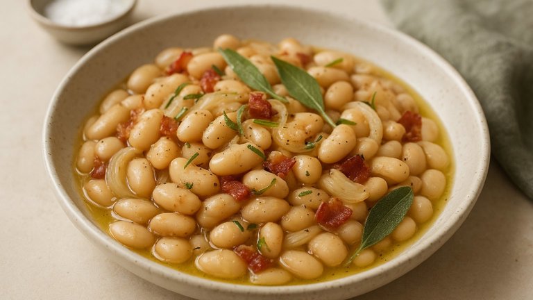 Tuscan White Beans With Sage