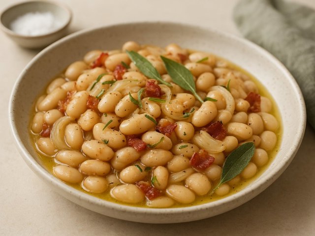 Tuscan White Beans With Sage
