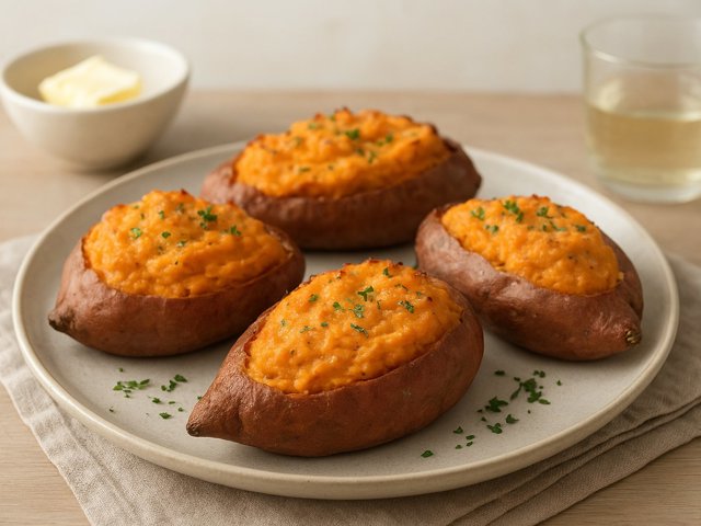 Twice-Baked Sweet Potatoes