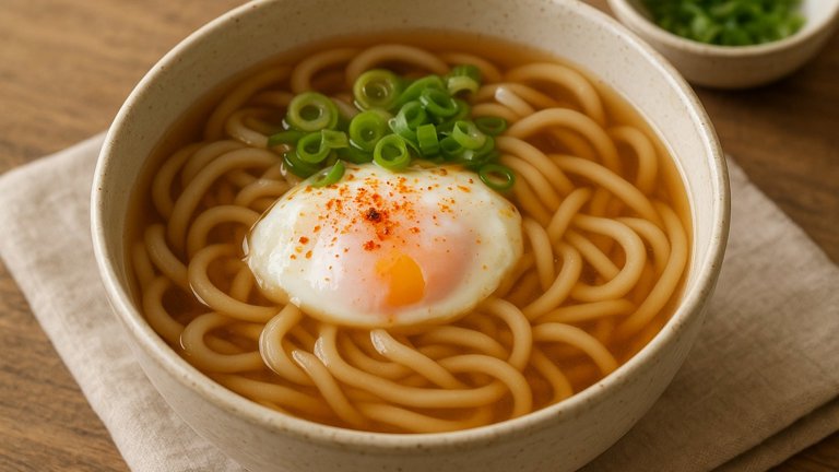 Udon Noodles In Broth