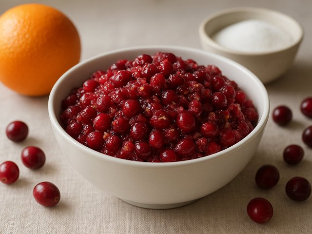 Uncooked Cranberry Relish