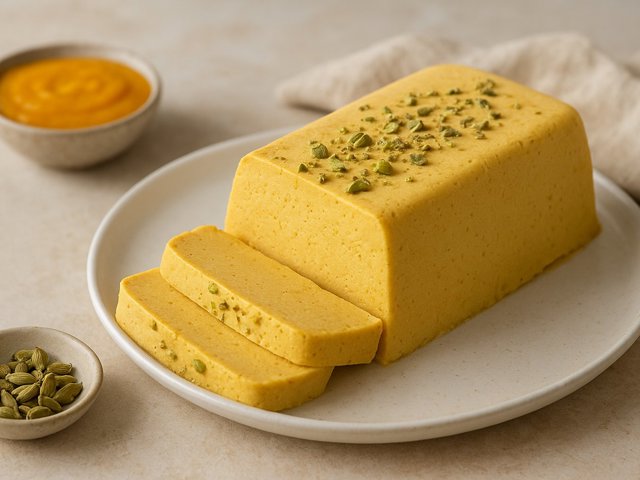 Vegan Mango Kulfi Loaf