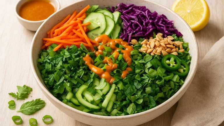 Vietnamese Banh Mi Bowl With Sriracha-Lime Dressing