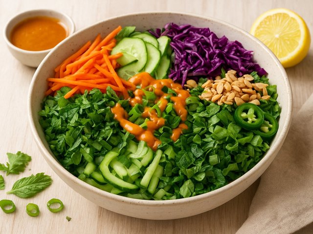 Vietnamese Banh Mi Bowl With Sriracha-Lime Dressing