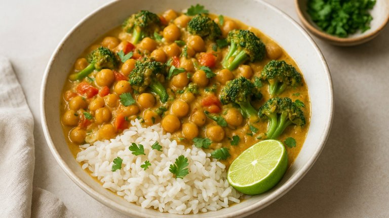 Warming Chickpea-Coconut Curry Bowl