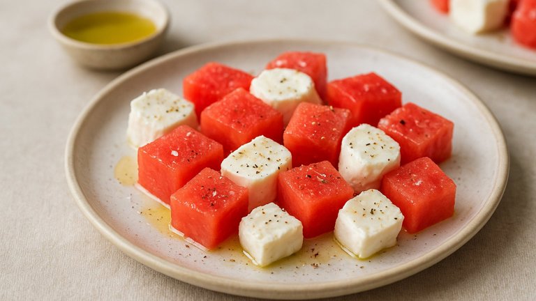 Watermelon And Goat Cheese