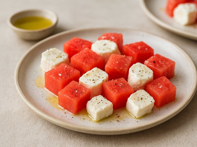 Watermelon And Goat Cheese