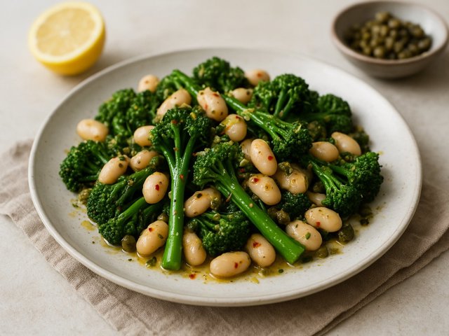 White Bean & Broccolini Salad