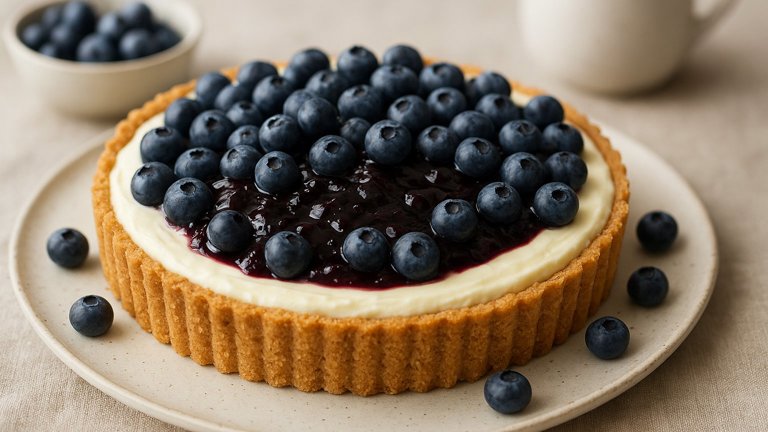 White Chocolate & Blueberry TART