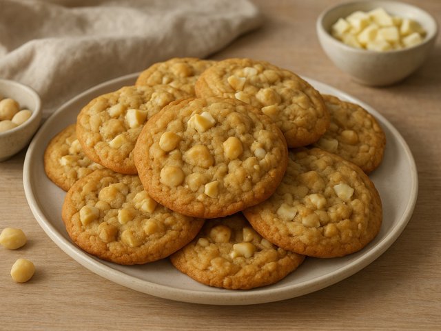 White Chocolate Macadamia Cookies