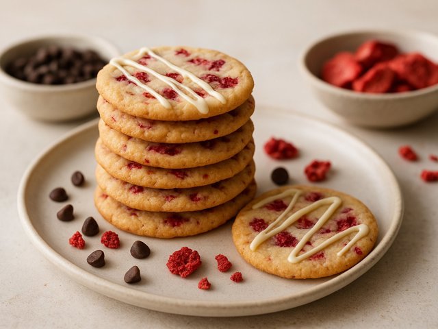 White Chocolate Raspberry Thins