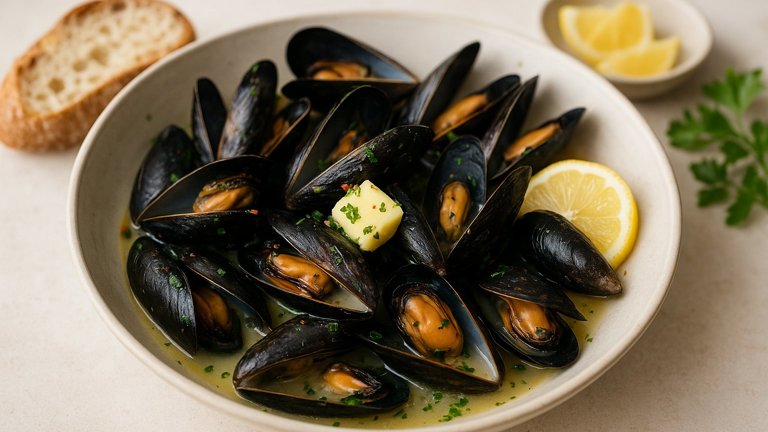 White Wine Mussels