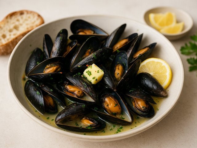 White Wine Mussels