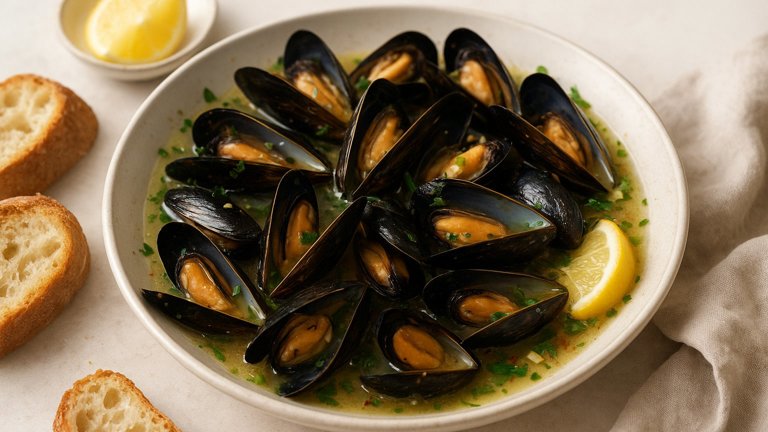 White Wine Mussels