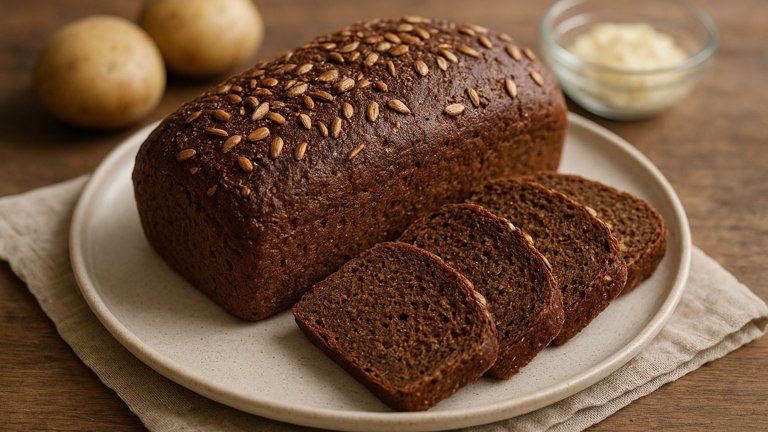 Wholemeal Dark Rye And Potato Bread