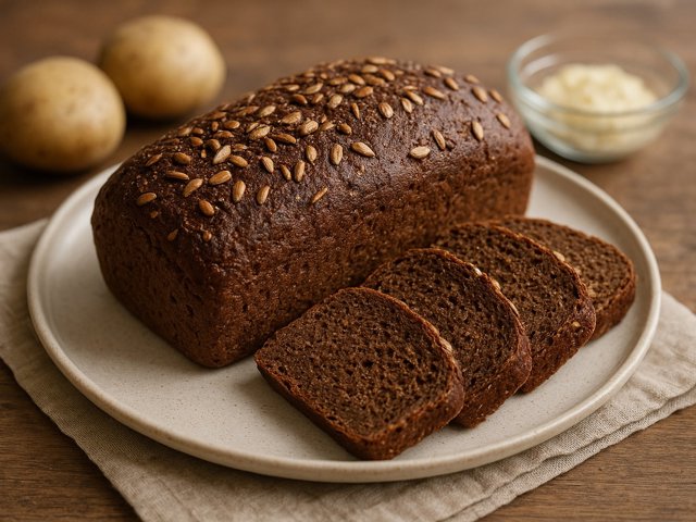 Wholemeal Dark Rye And Potato Bread