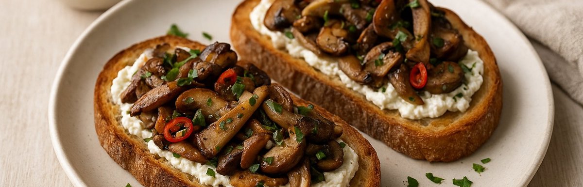 Wild Mushroom Toasts - Plan n Cook