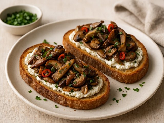 Wild Mushroom Toasts