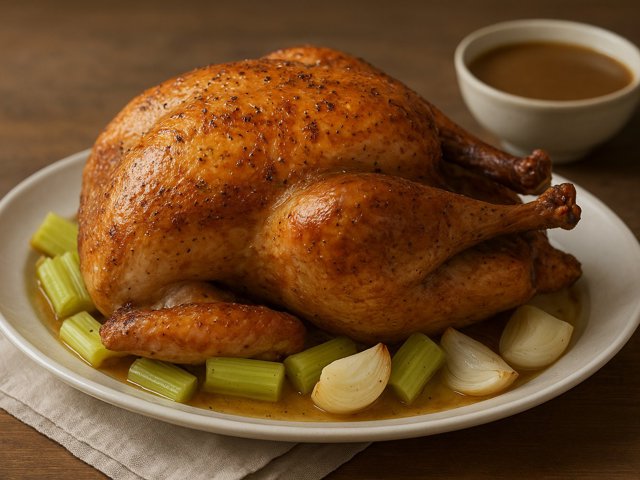 Wild Turkey Roasted In A Baking Bag