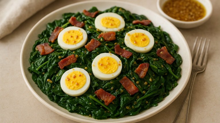 Wilted Spinach Salad