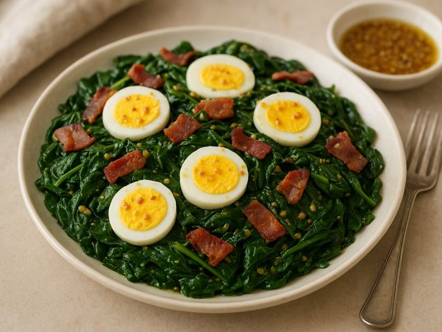 Wilted Spinach Salad