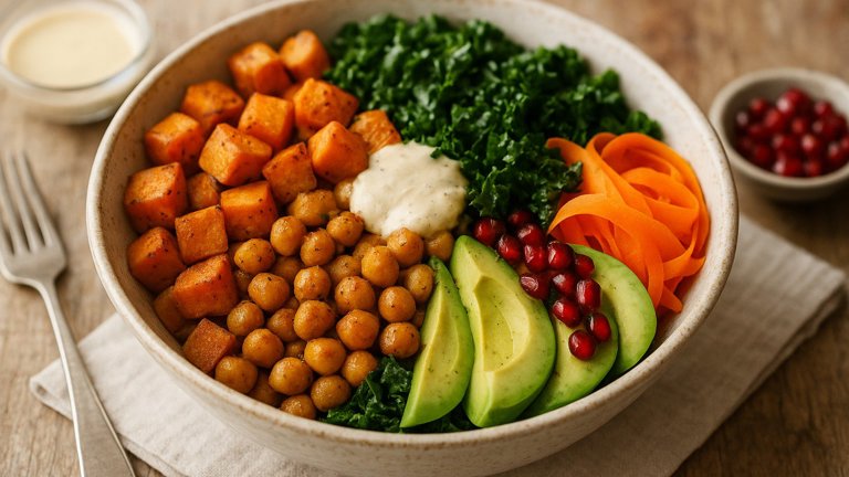 Winter Glow Bowl With Lemon-Tahini Dressing