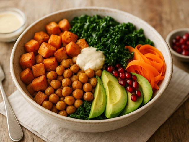 Winter Glow Bowl With Lemon-Tahini Dressing