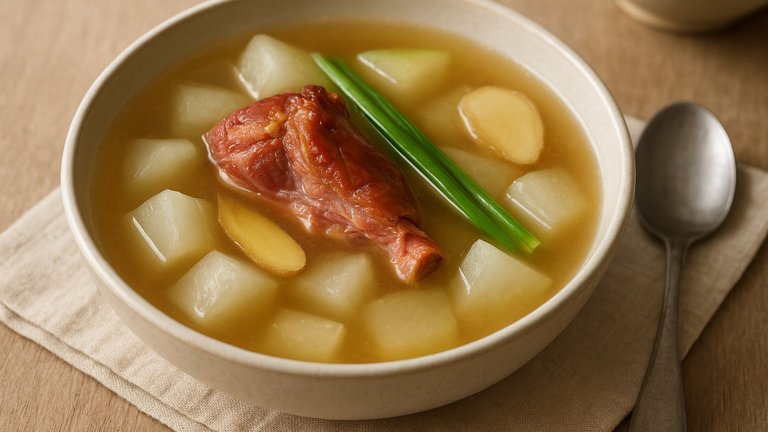 Winter Melon Soup with Smoked Ham Hock