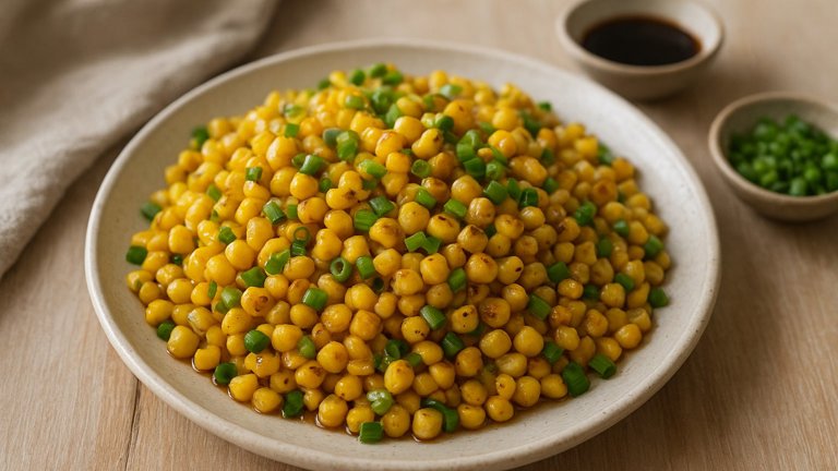 Wok-Seared Corn And Green Onions