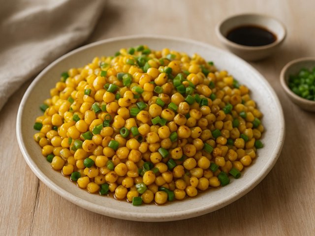 Wok-Seared Corn And Green Onions