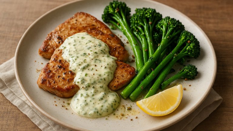 Yoghurt and Coriander Turkey with Tenderstem Broccoli