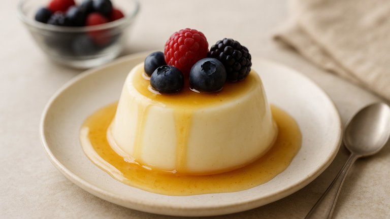 Yogurt And Honey Panna Cotta