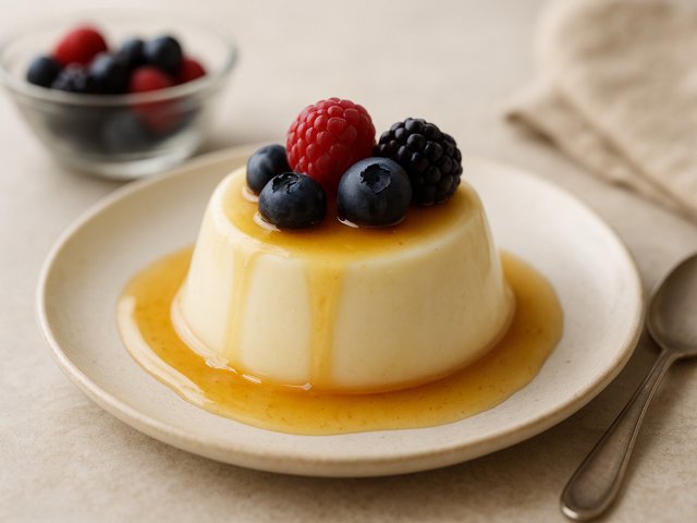 Yogurt And Honey Panna Cotta