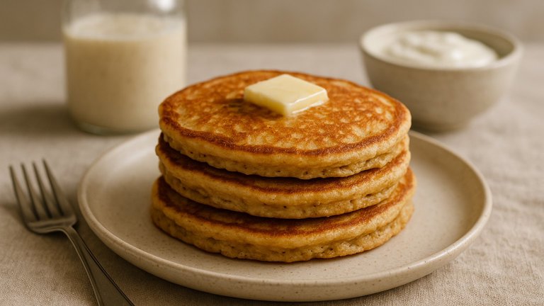 Yogurt Sourdough Flapjacks