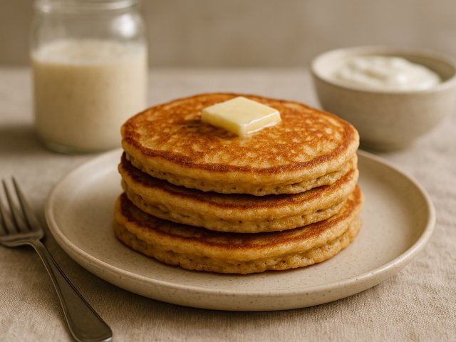 Yogurt Sourdough Flapjacks