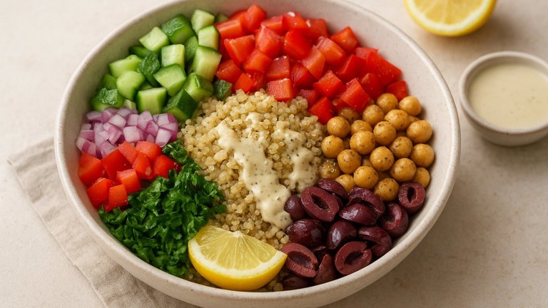 Za’atar Quinoa Bowl With Lemon-Tahini Dressing